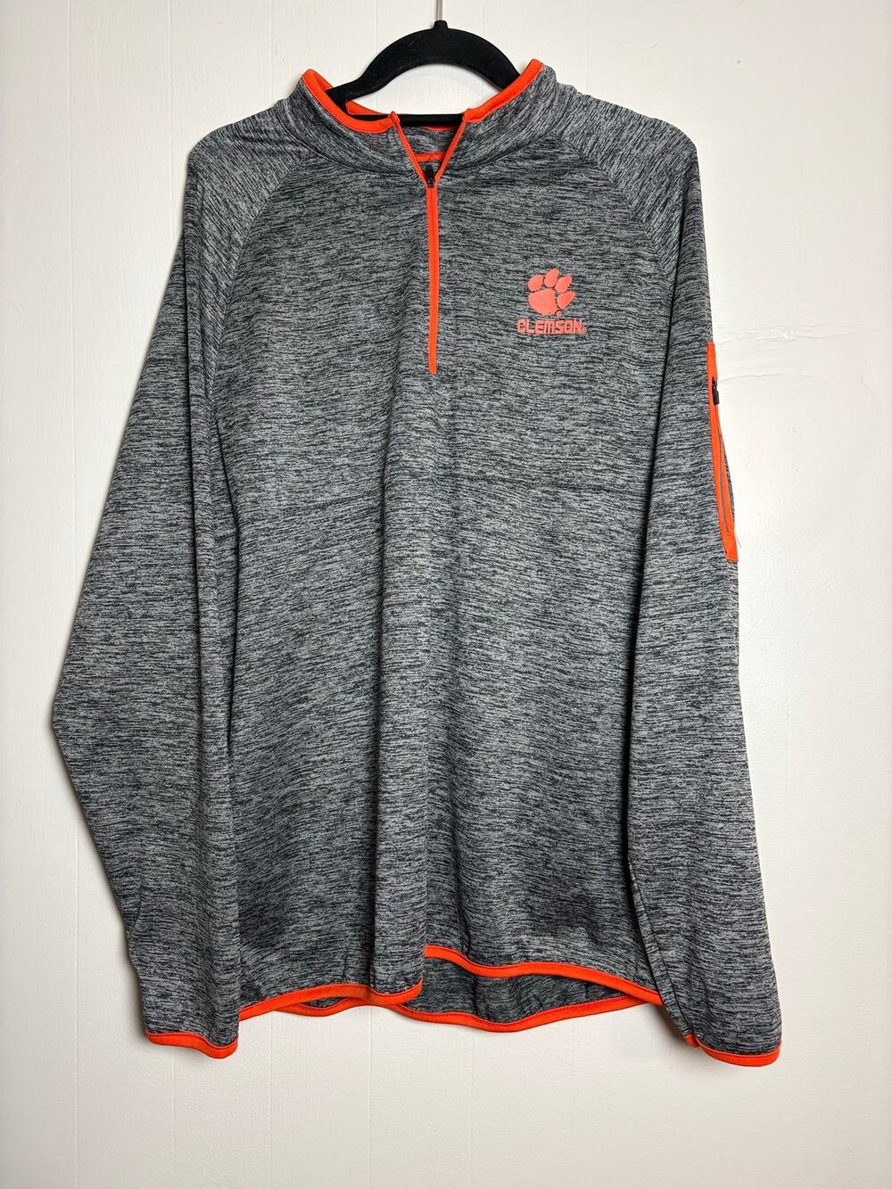 Colosseum Men's Large Clemson Tigers Lightweight Quarter Zip Pullover EUC
